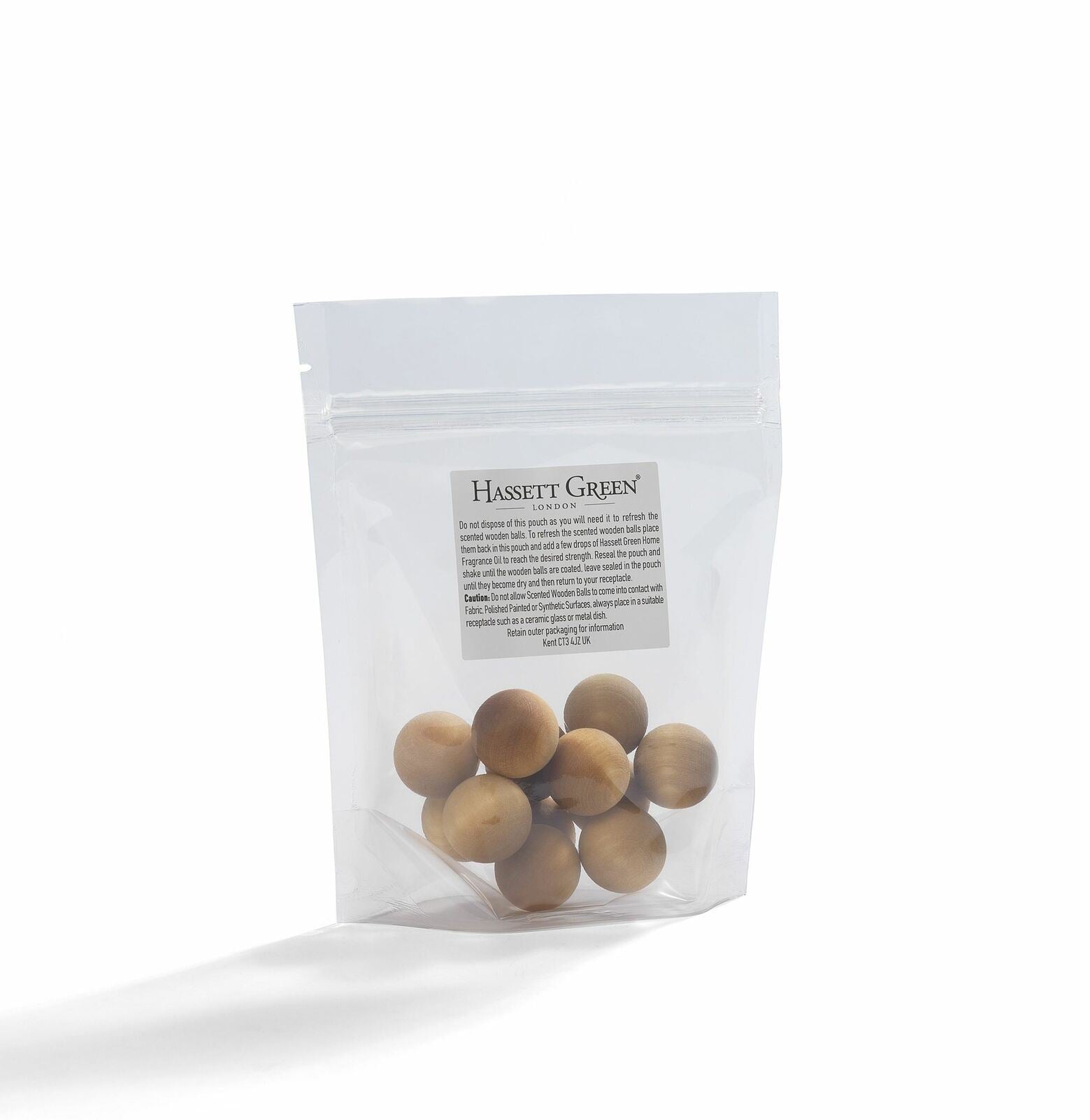 Hearts & Roses - Scented Wooden Balls 12 Pack plus 30ml Bottle of Fragrance Oil