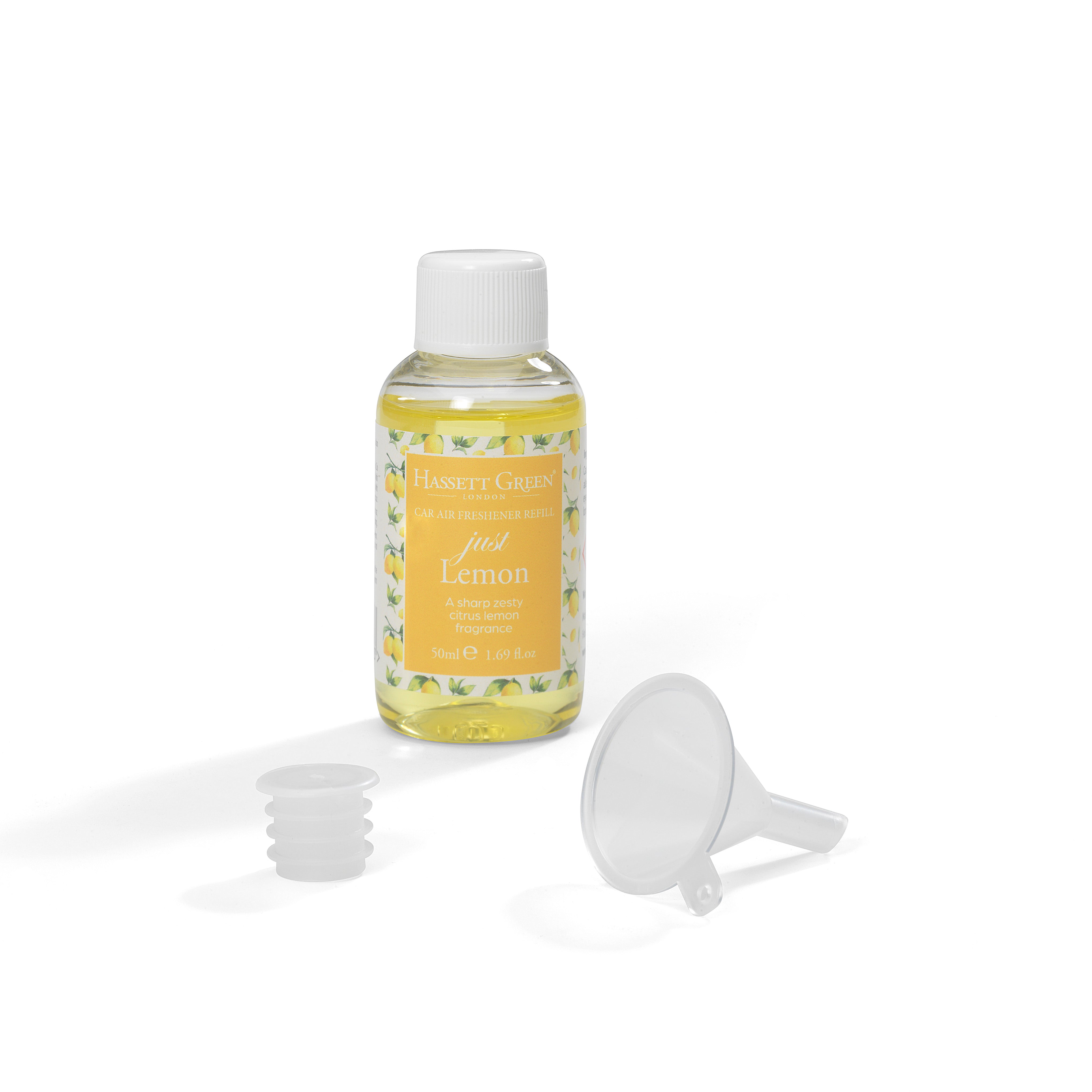 Just Lemon - Car Air Freshener Refill 50ml Bottle