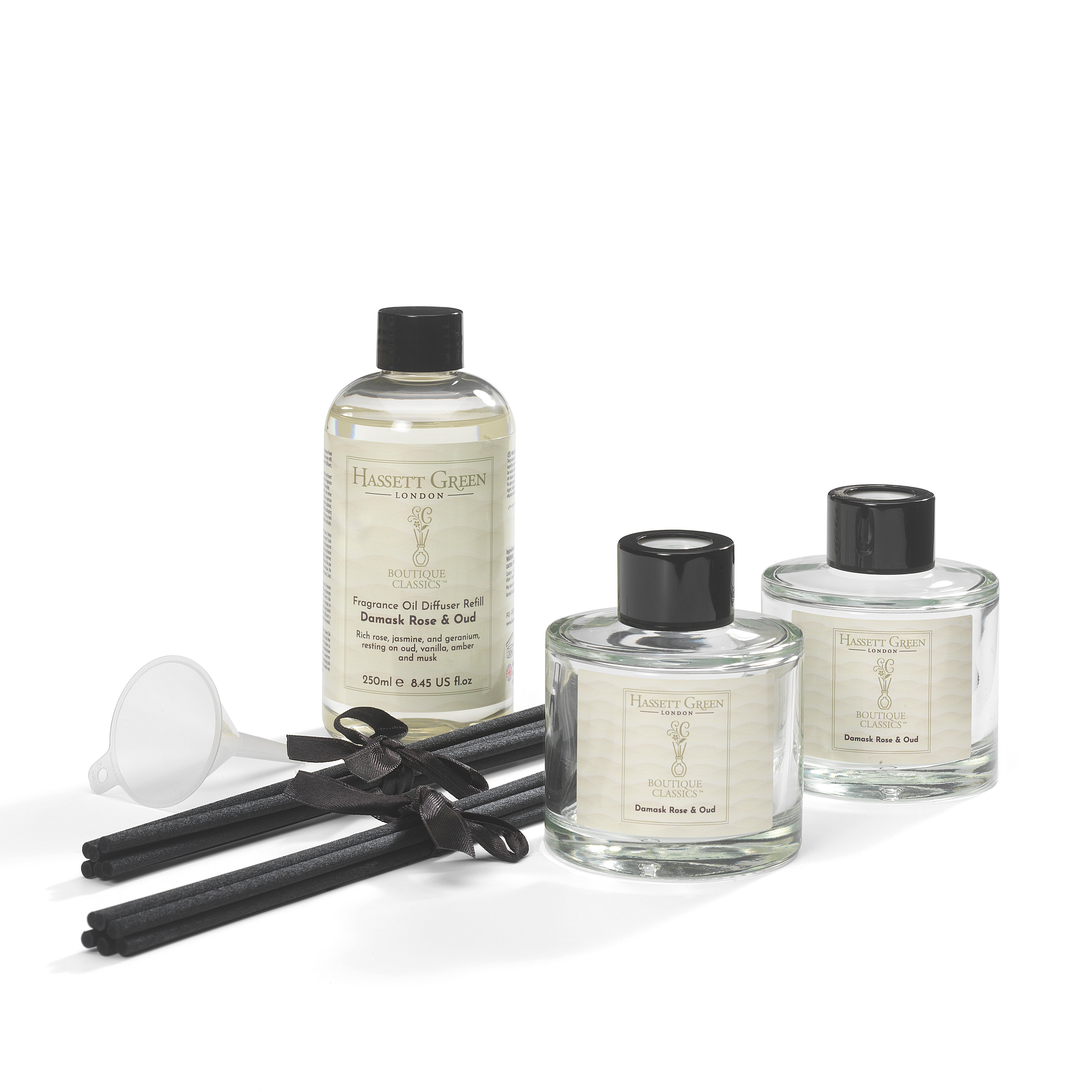Damask Rose & Oud - Reed Diffuser Duo Set - 2 x 125ml