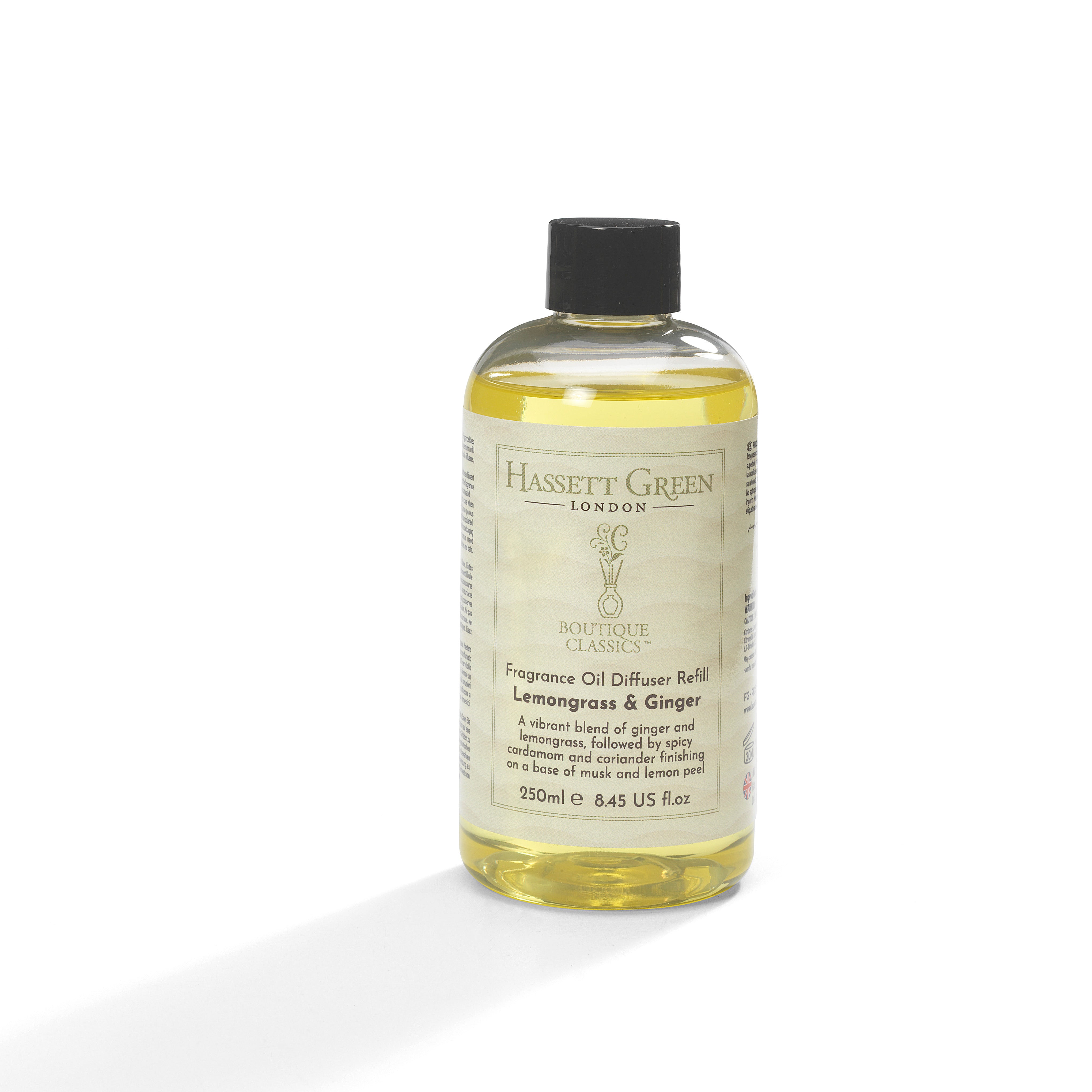 Lemongrass & Ginger - Fragrance Oil Diffuser Refill 250ml