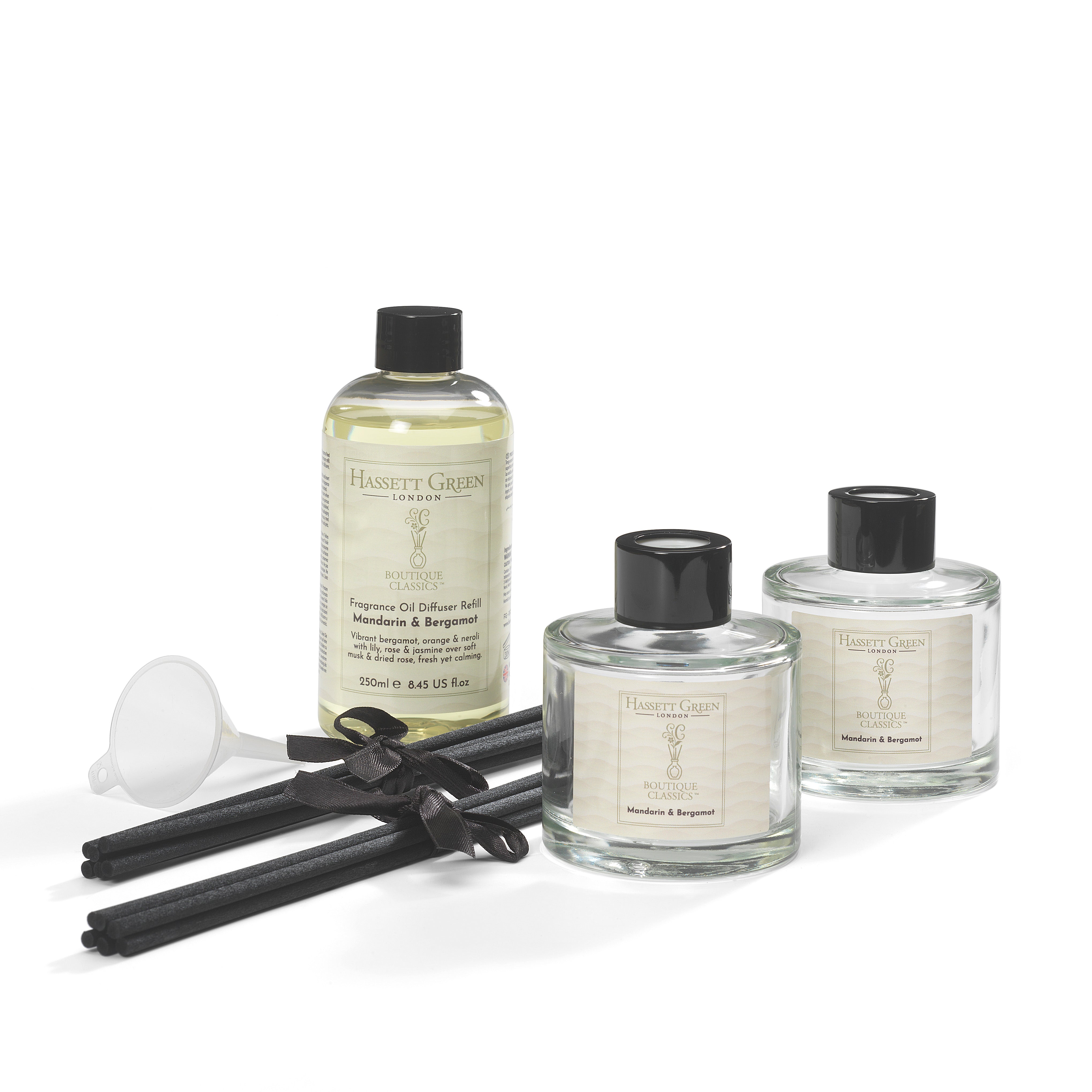 Mandarin & Bergamot - Reed Diffuser Duo Set - 2 x 125ml