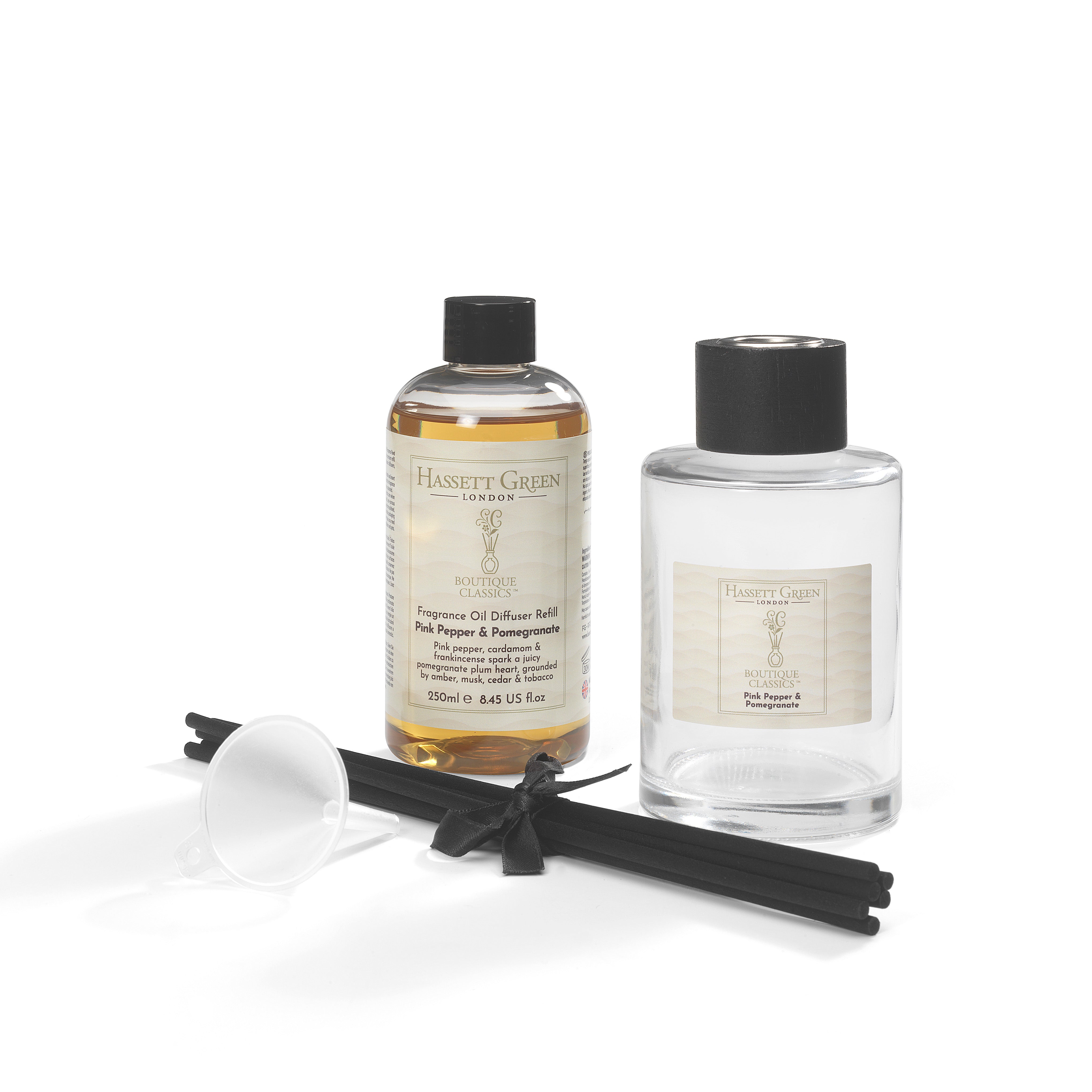 Pink Pepper & Pomegranate - Fragrance Oil Reed Diffuser 250ml