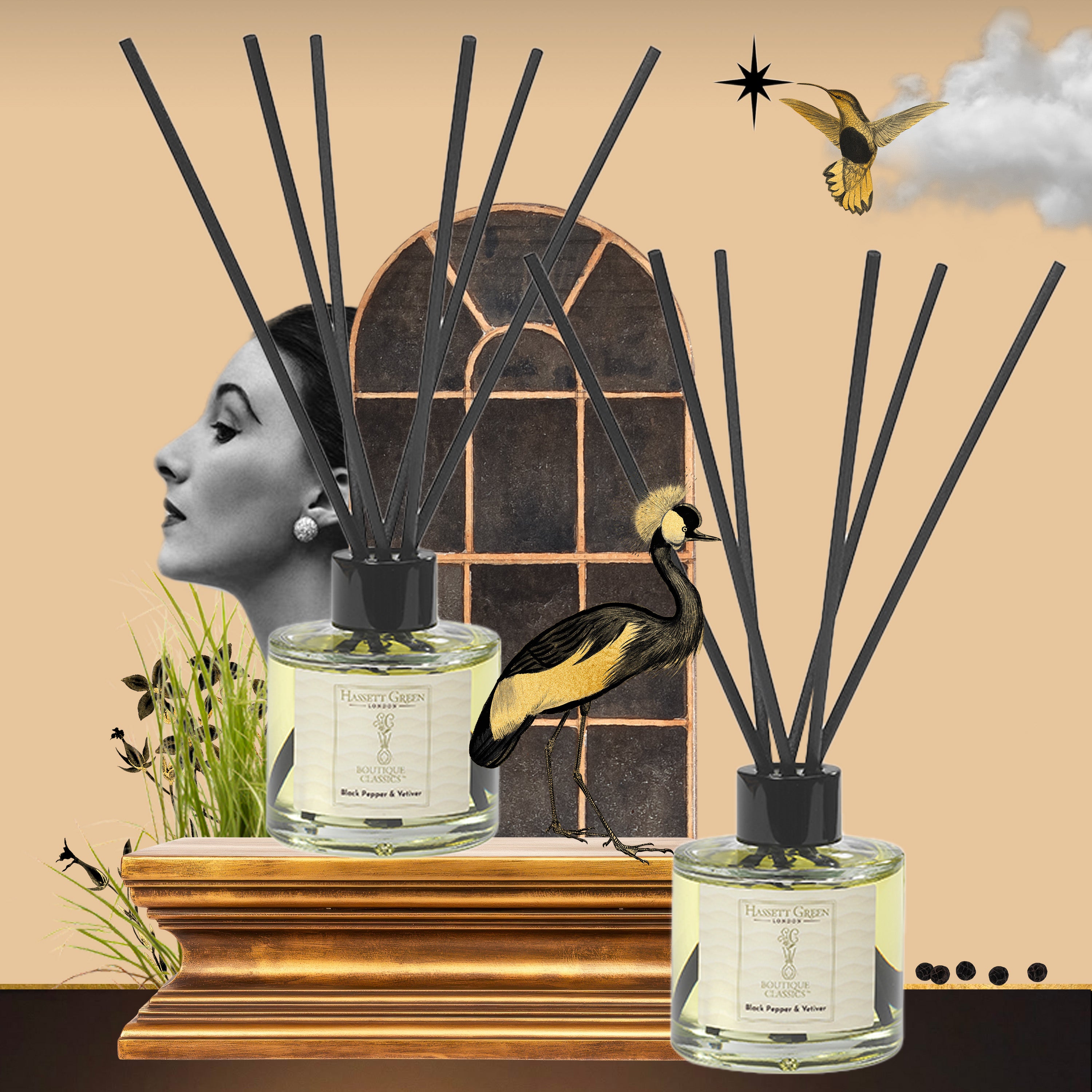 Black Pepper & Vetiver - Reed Diffuser Duo Set - 2 x 125ml