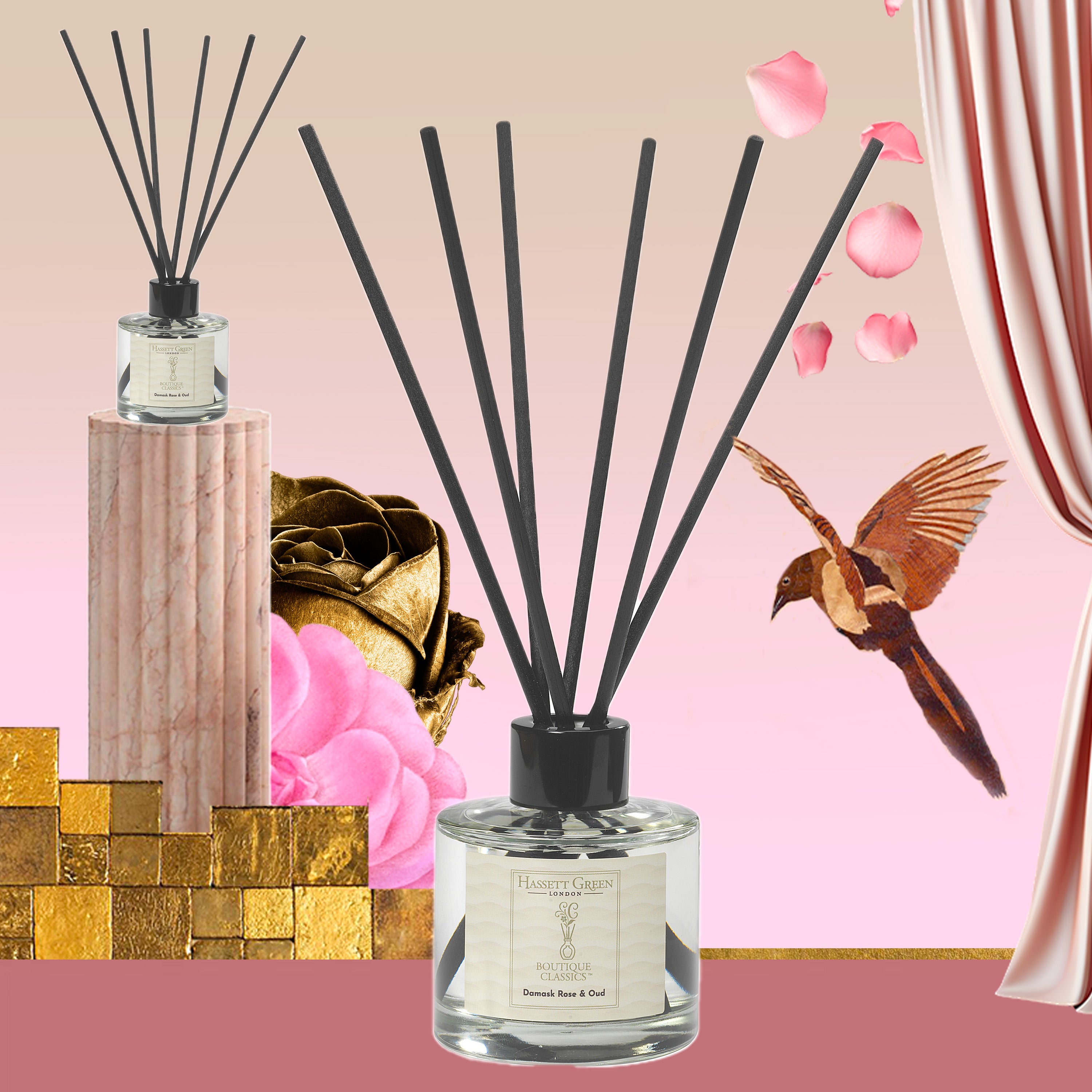 Damask Rose & Oud - Reed Diffuser Duo Set - 2 x 125ml