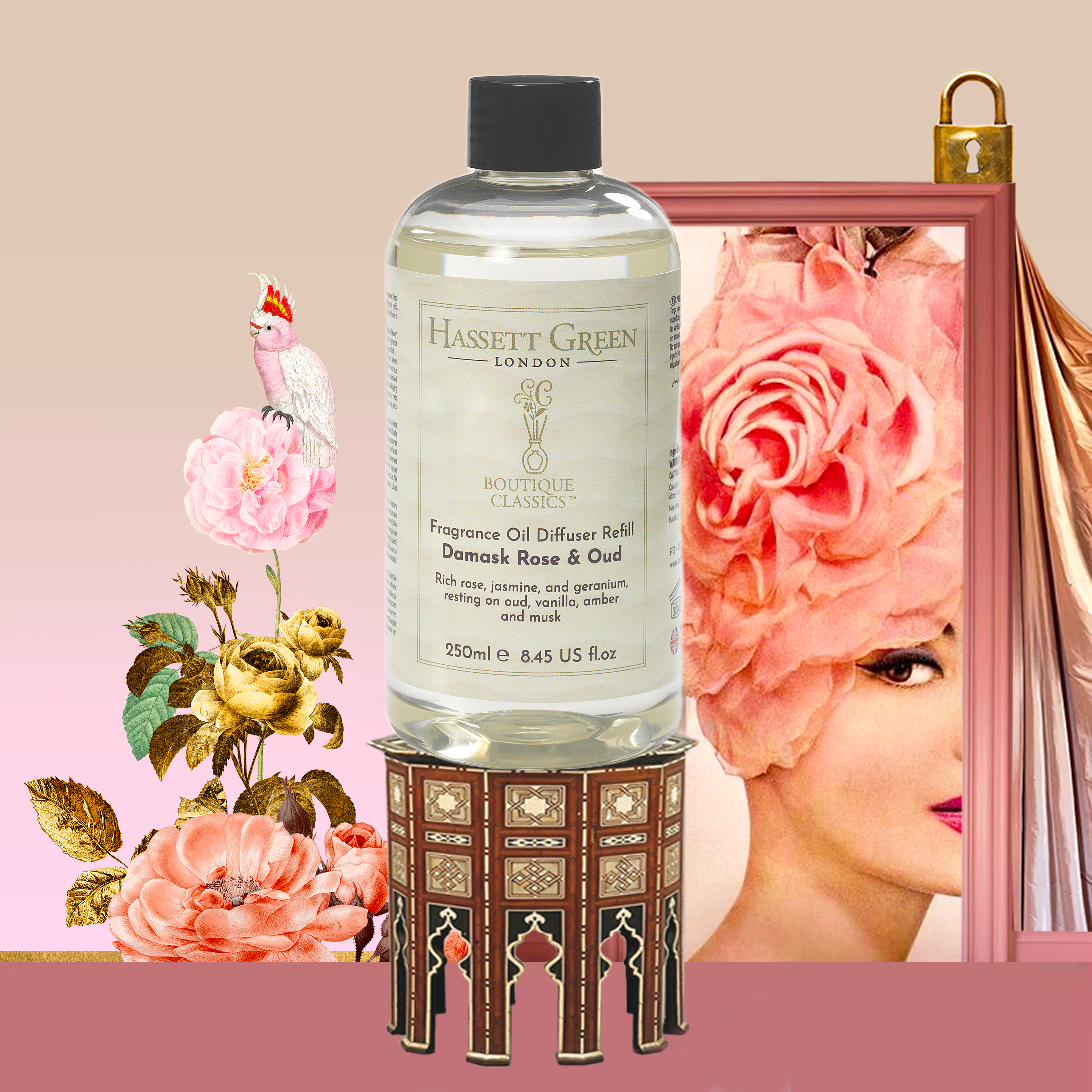 Damask Rose & Oud - Fragrance Oil Diffuser Refill 250ml