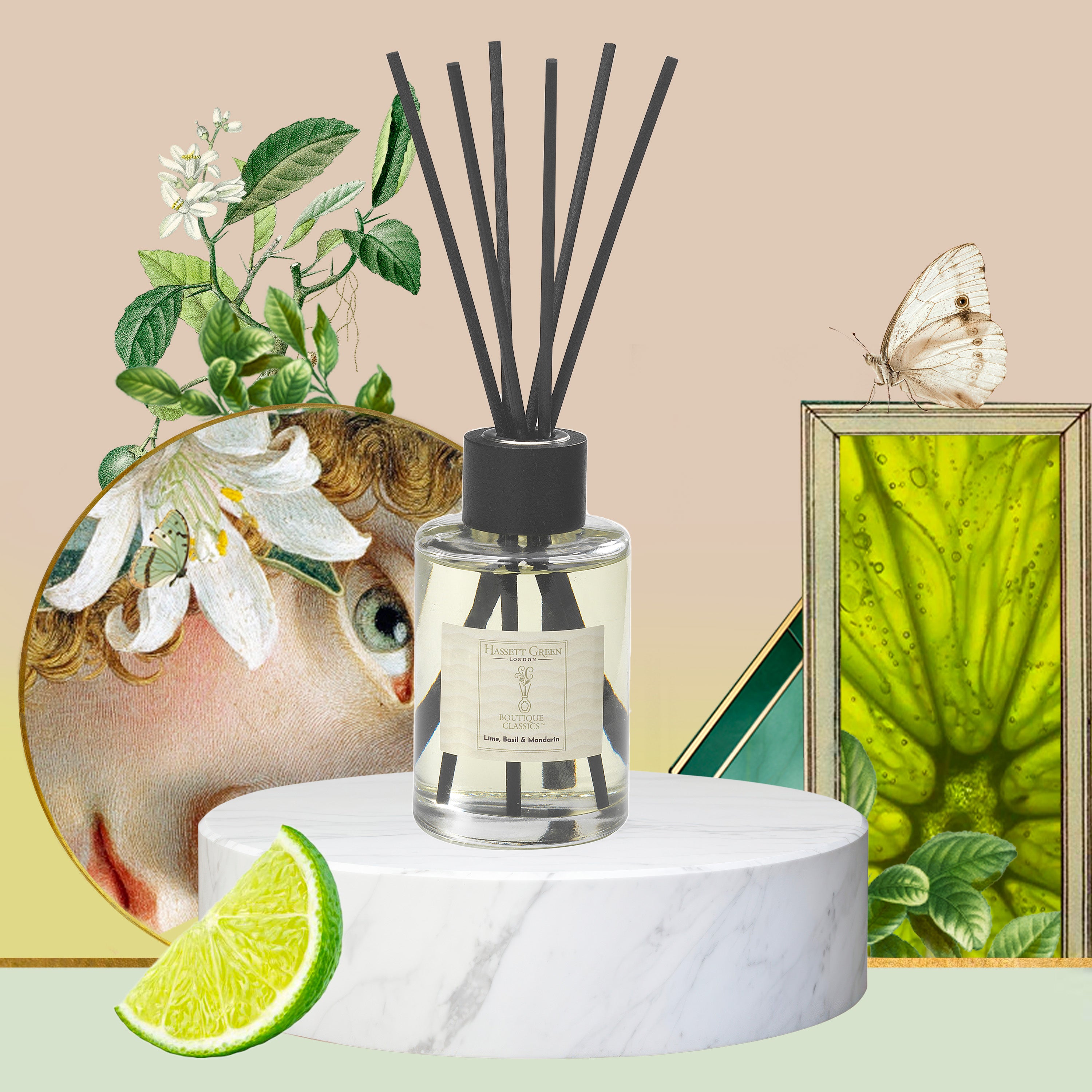 Lime Basil & Mandarin - Fragrance Oil Reed Diffuser 250ml