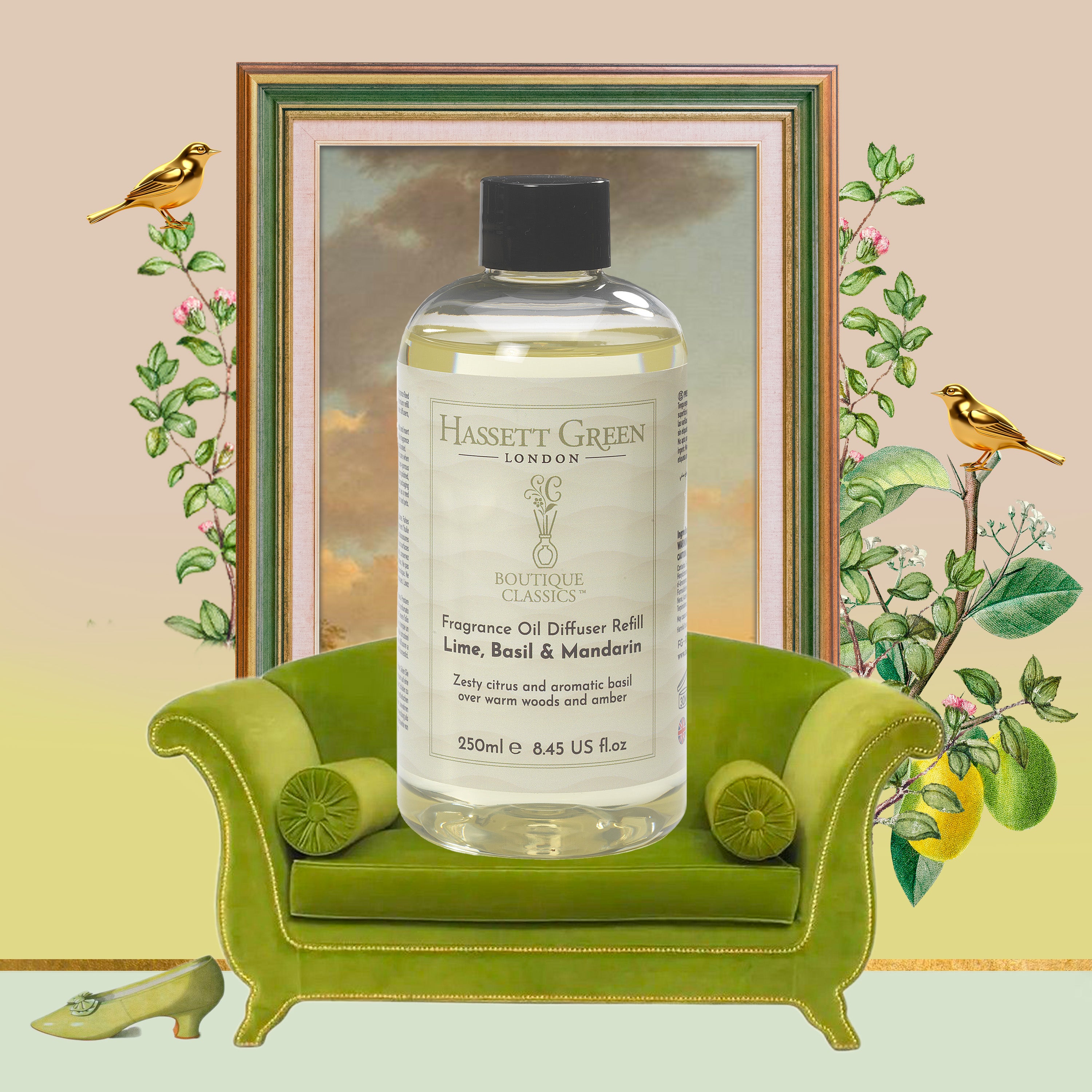 Lime Basil & Mandarin - Fragrance Oil Diffuser Refill 250ml