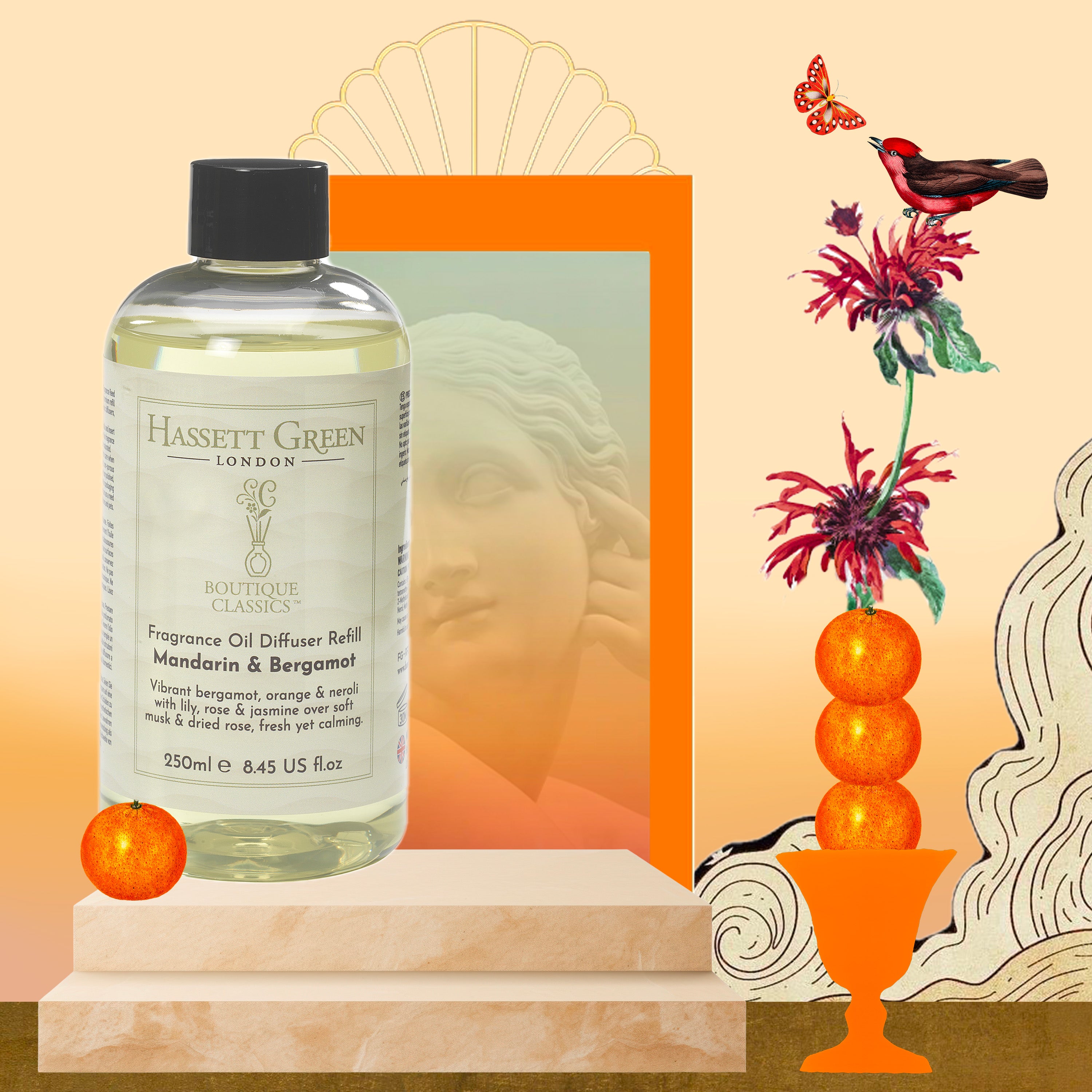 Mandarin & Bergamot - Fragrance Oil Diffuser Refill 250ml