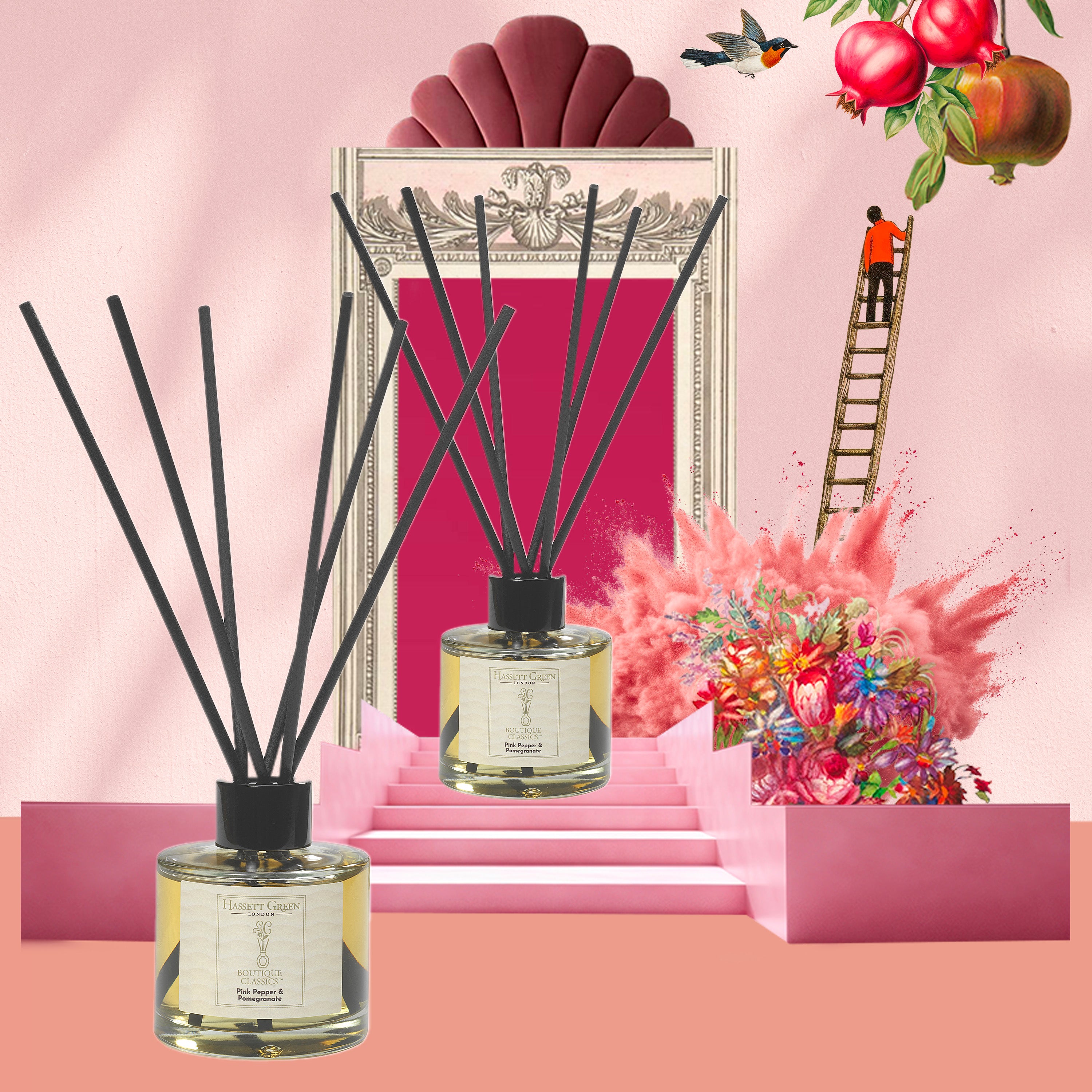Pink Pepper & Pomegranate - Reed Diffuser Duo Set - 2 x 125ml