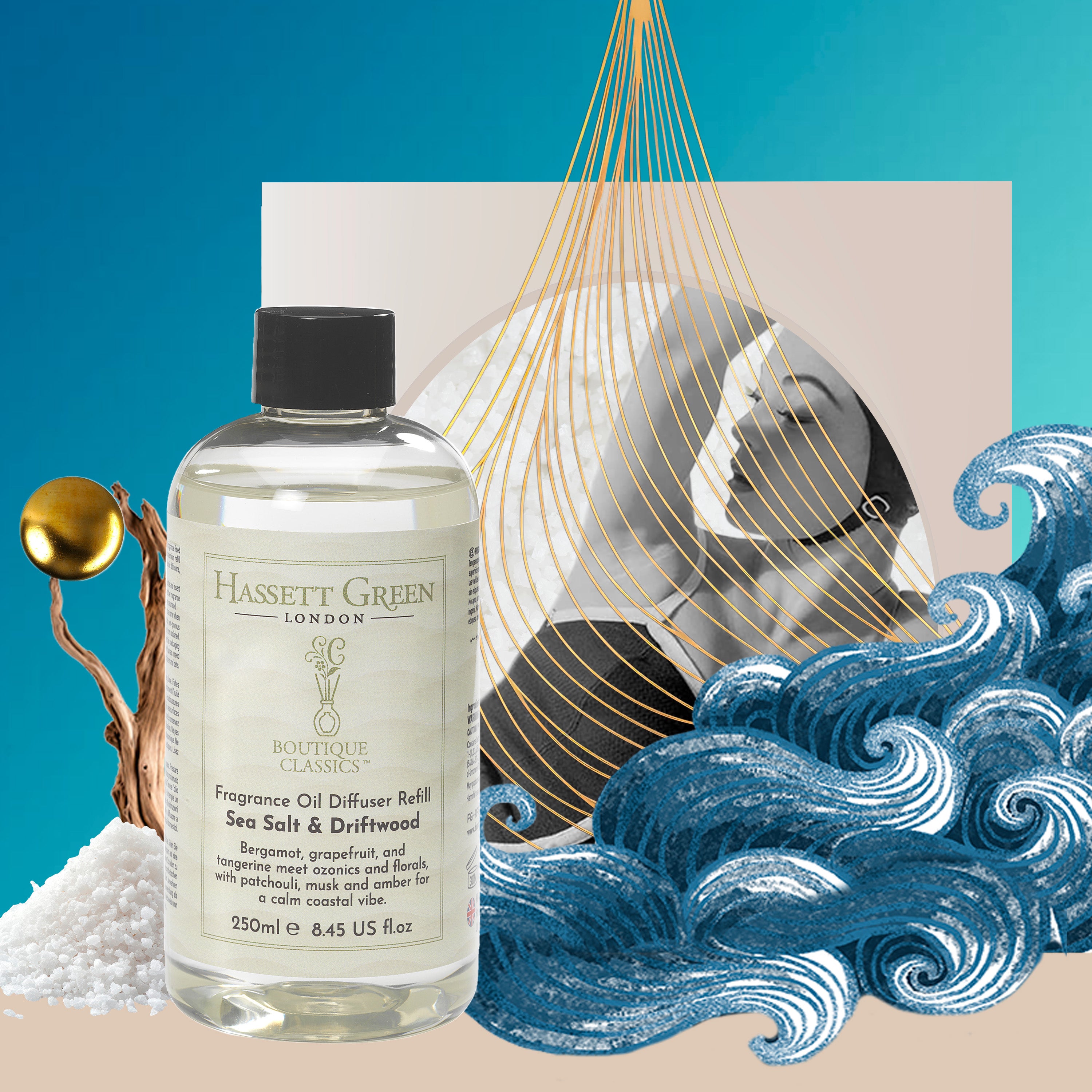 Sea Salt & Driftwood - Fragrance Oil Diffuser Refill 250ml