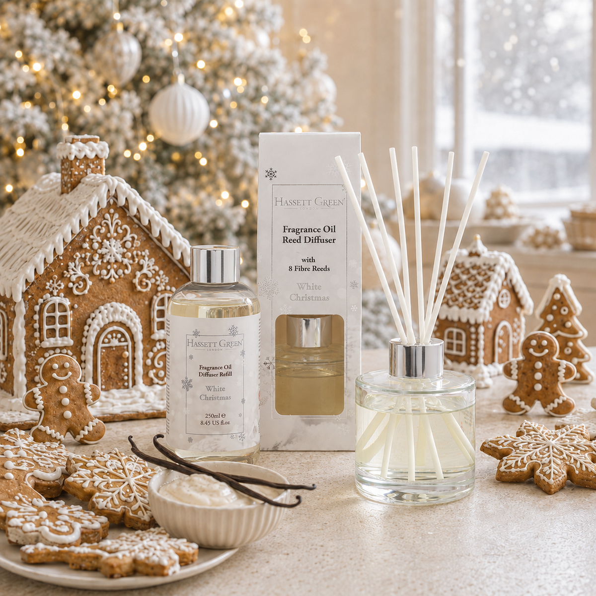White Christmas - Reed Diffuser and Refill Combination Set