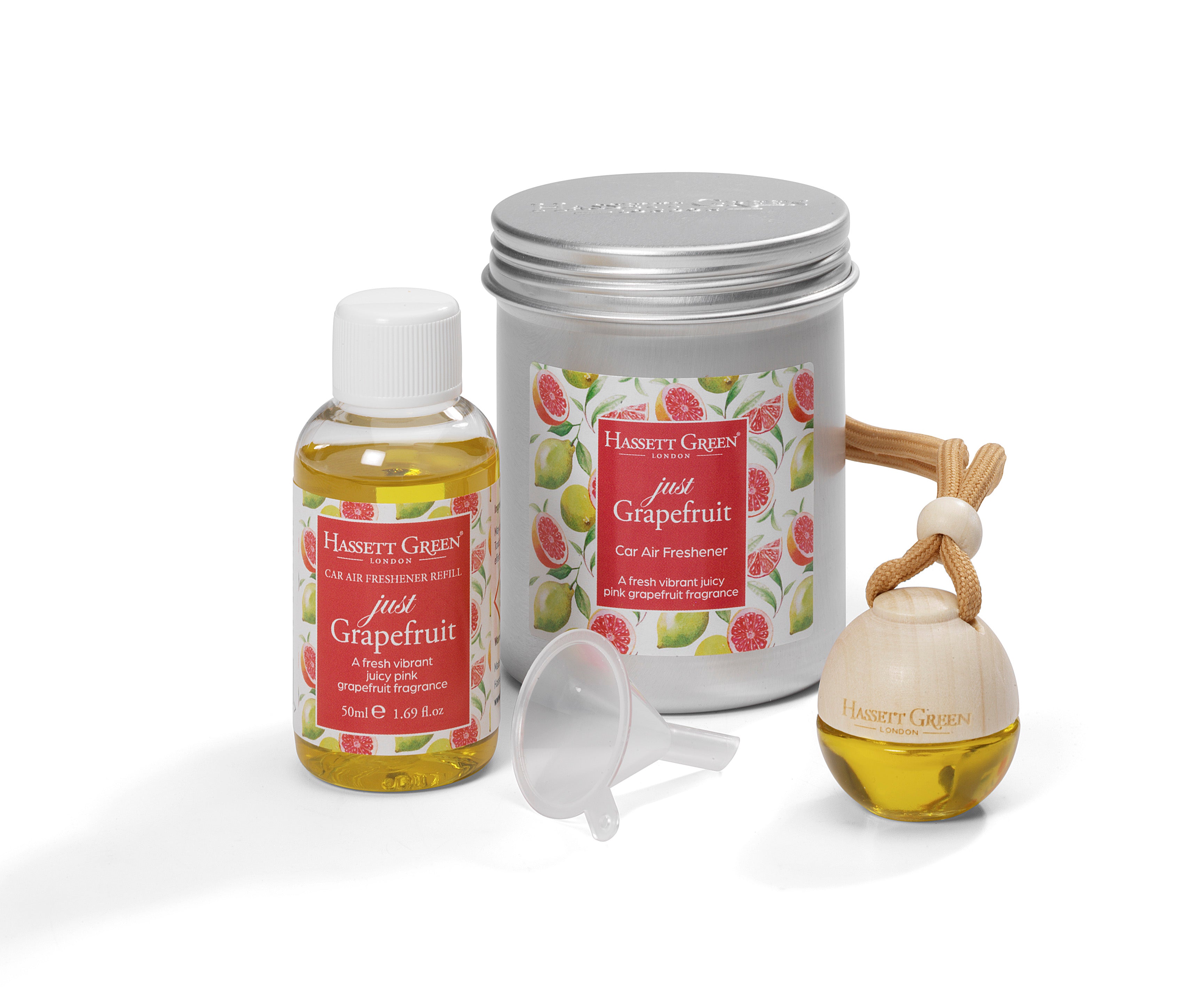 Just Grapefruit Car Freshener & Refill