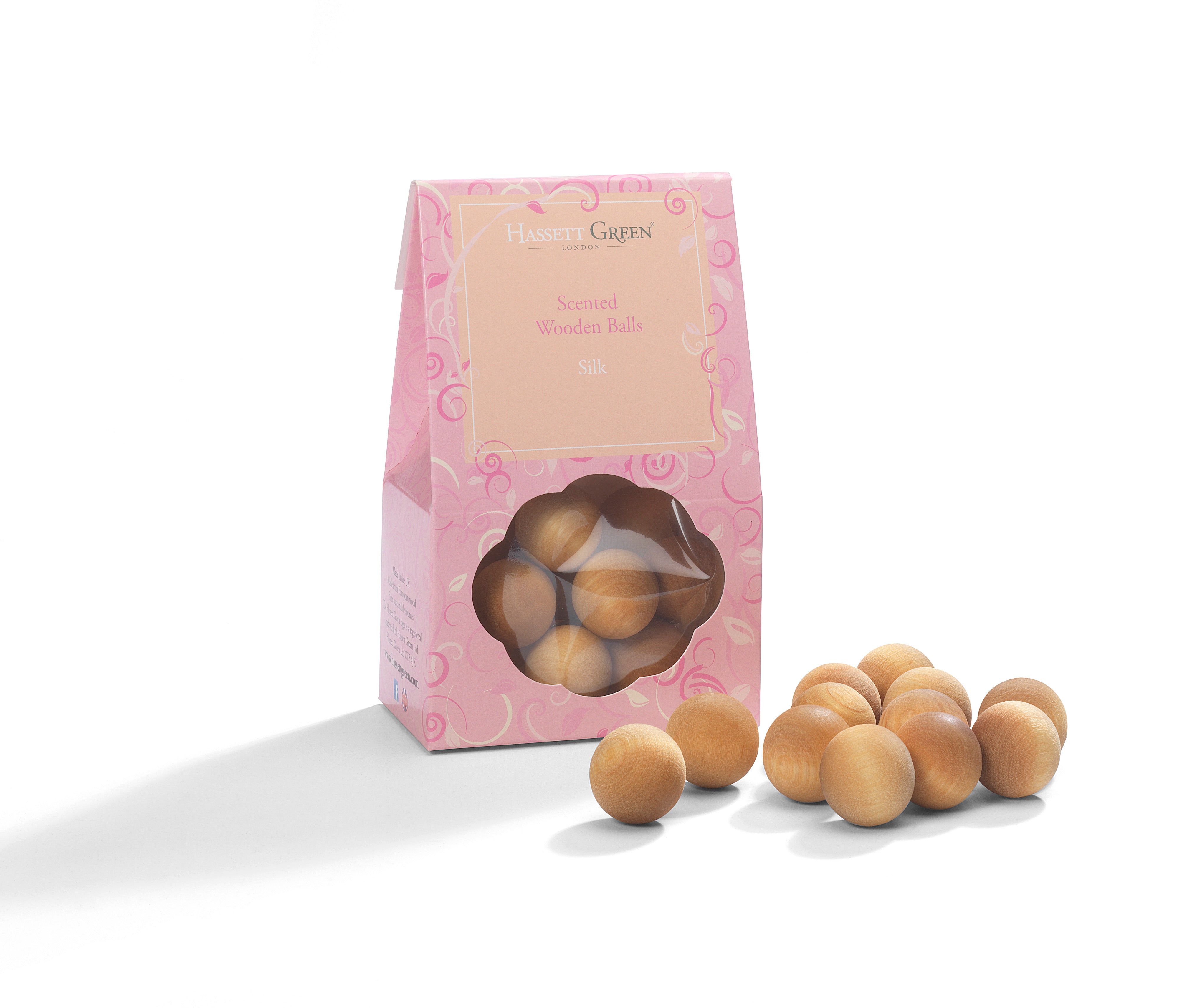 Silk - Scented Wooden Balls Pack of 12