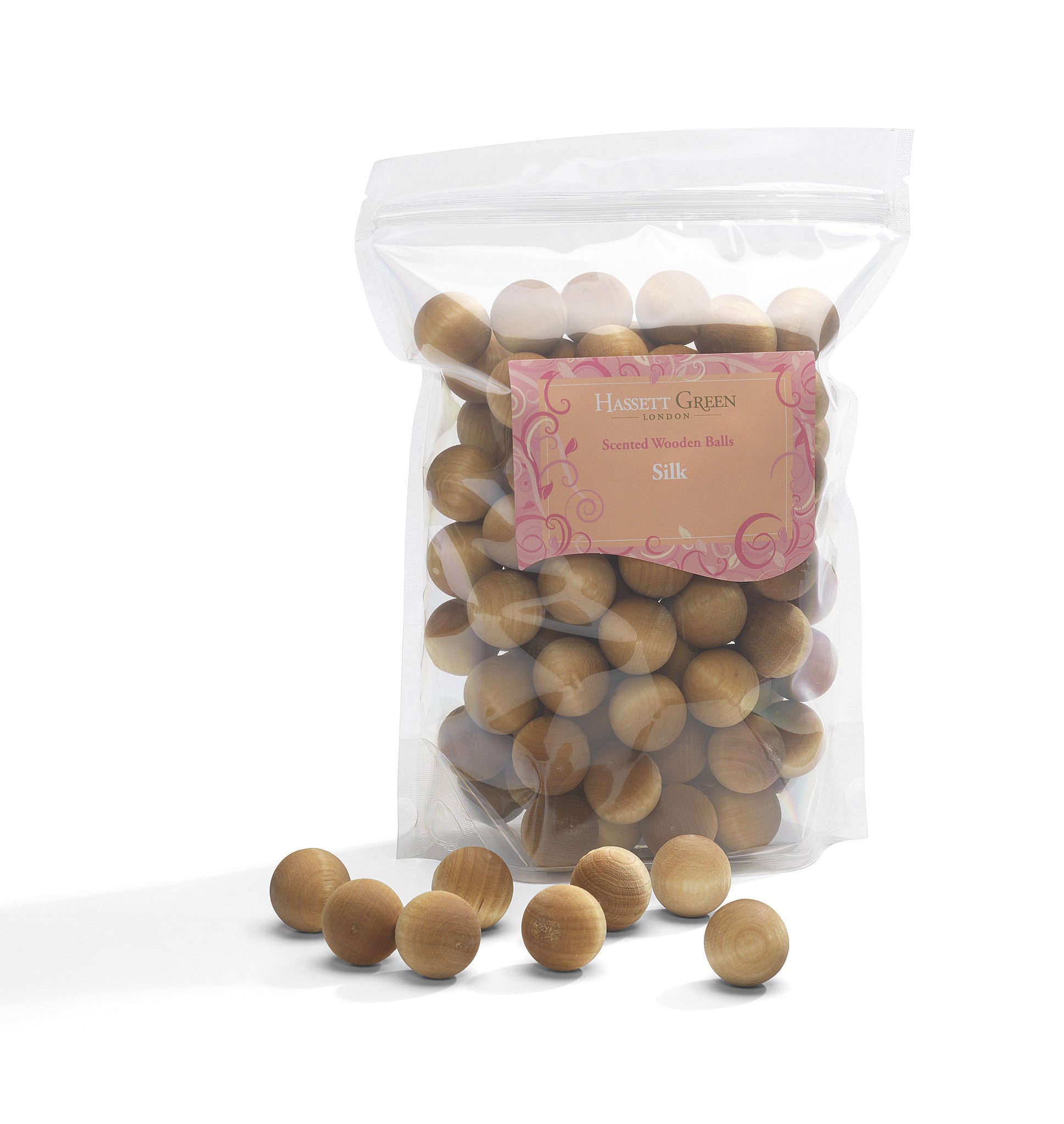 Silk - Scented Wooden Balls Pack of 100