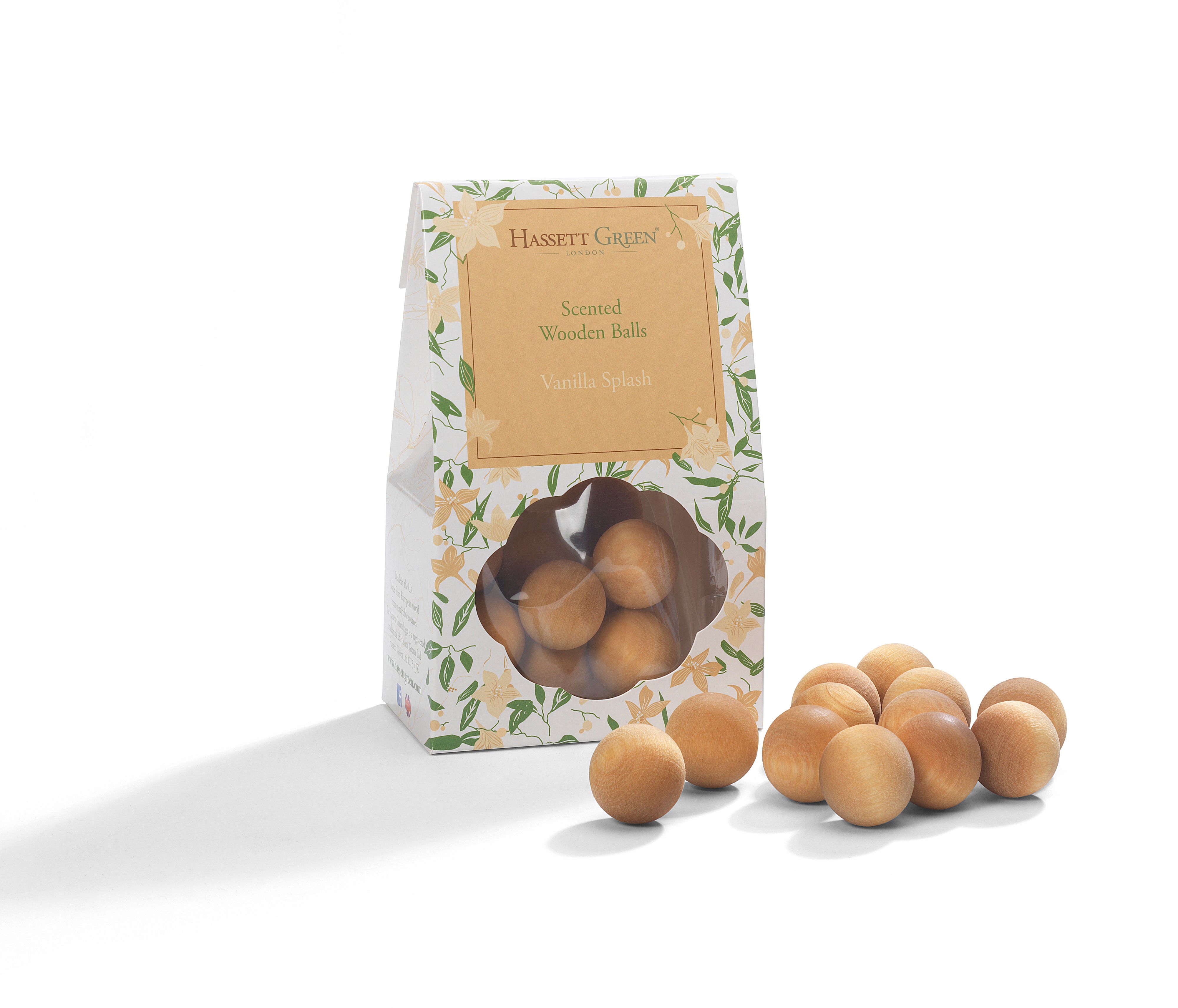 Vanilla Splash - Scented Wooden Balls Pack of 12
