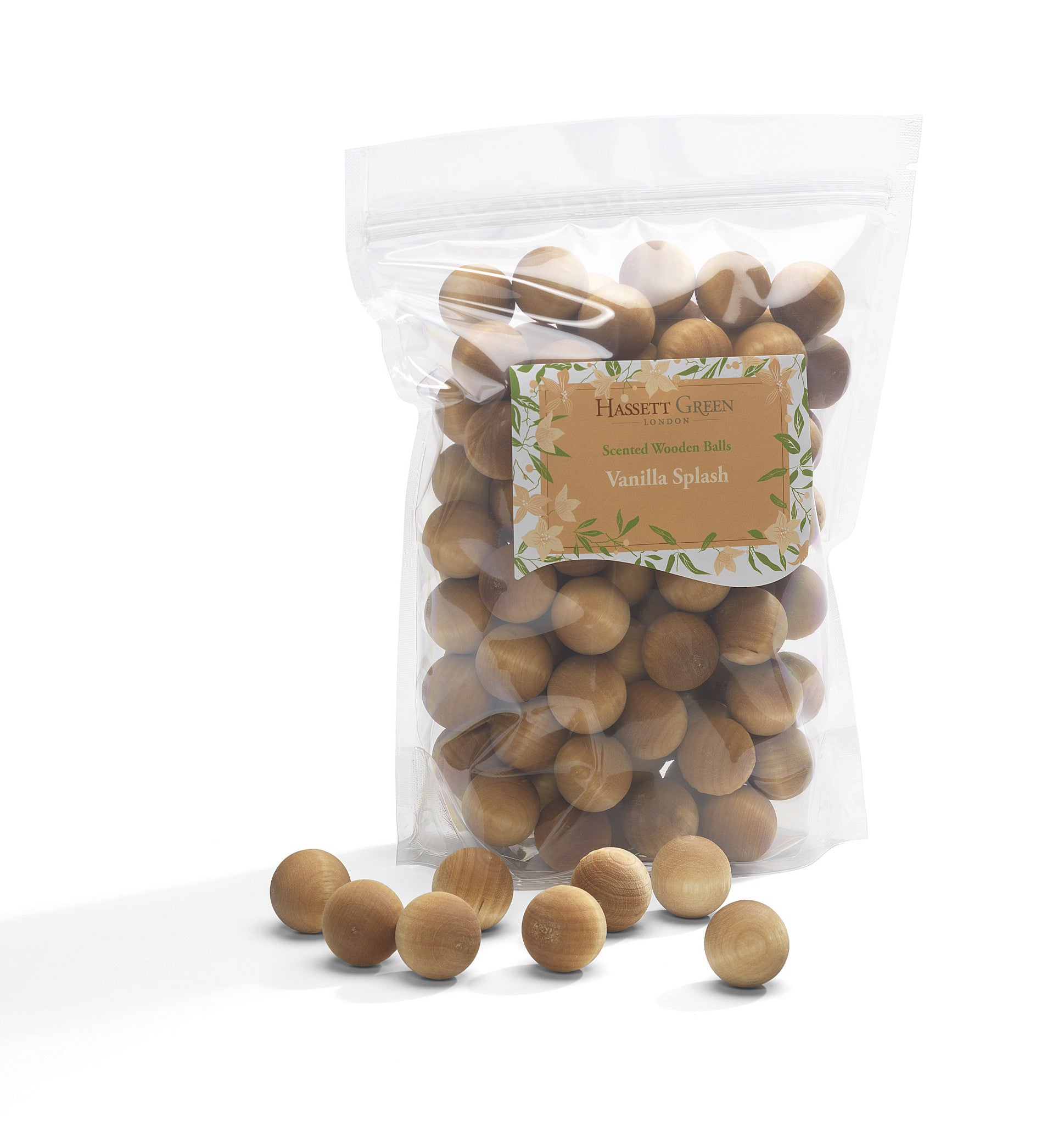 Vanilla Splash - Scented Wooden Balls Pack of 100