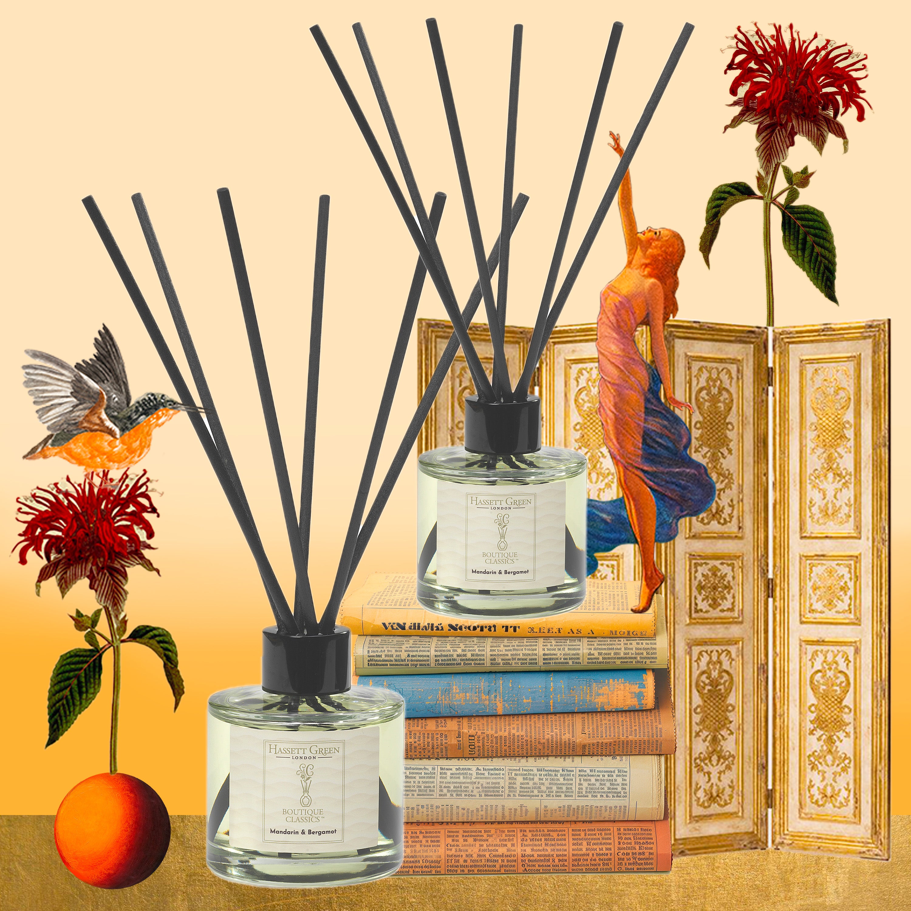 Mandarin & Bergamot - Reed Diffuser Duo Set - 2 x 125ml