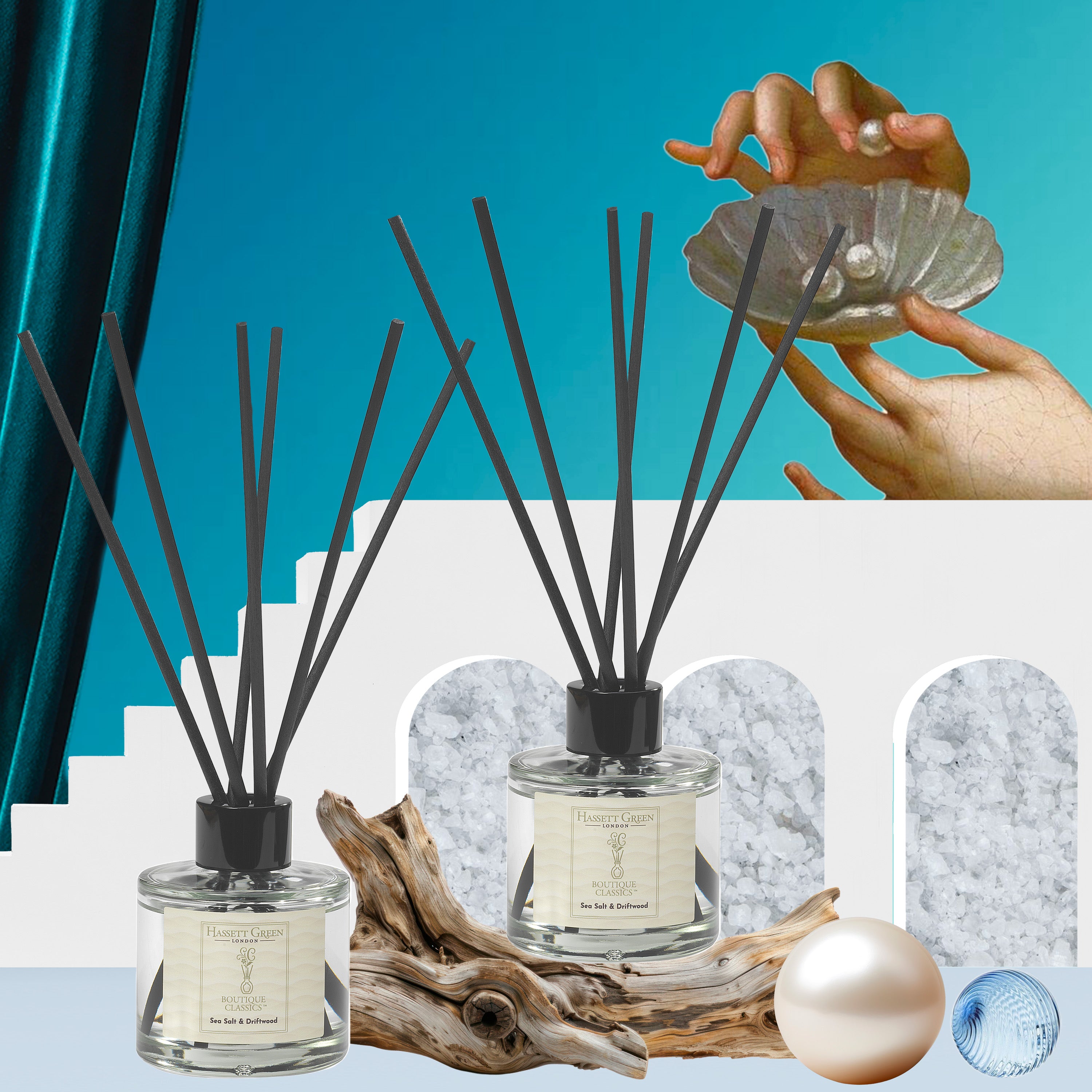 Sea Salt & Driftwood - Reed Diffuser Duo Set - 2 x 125ml