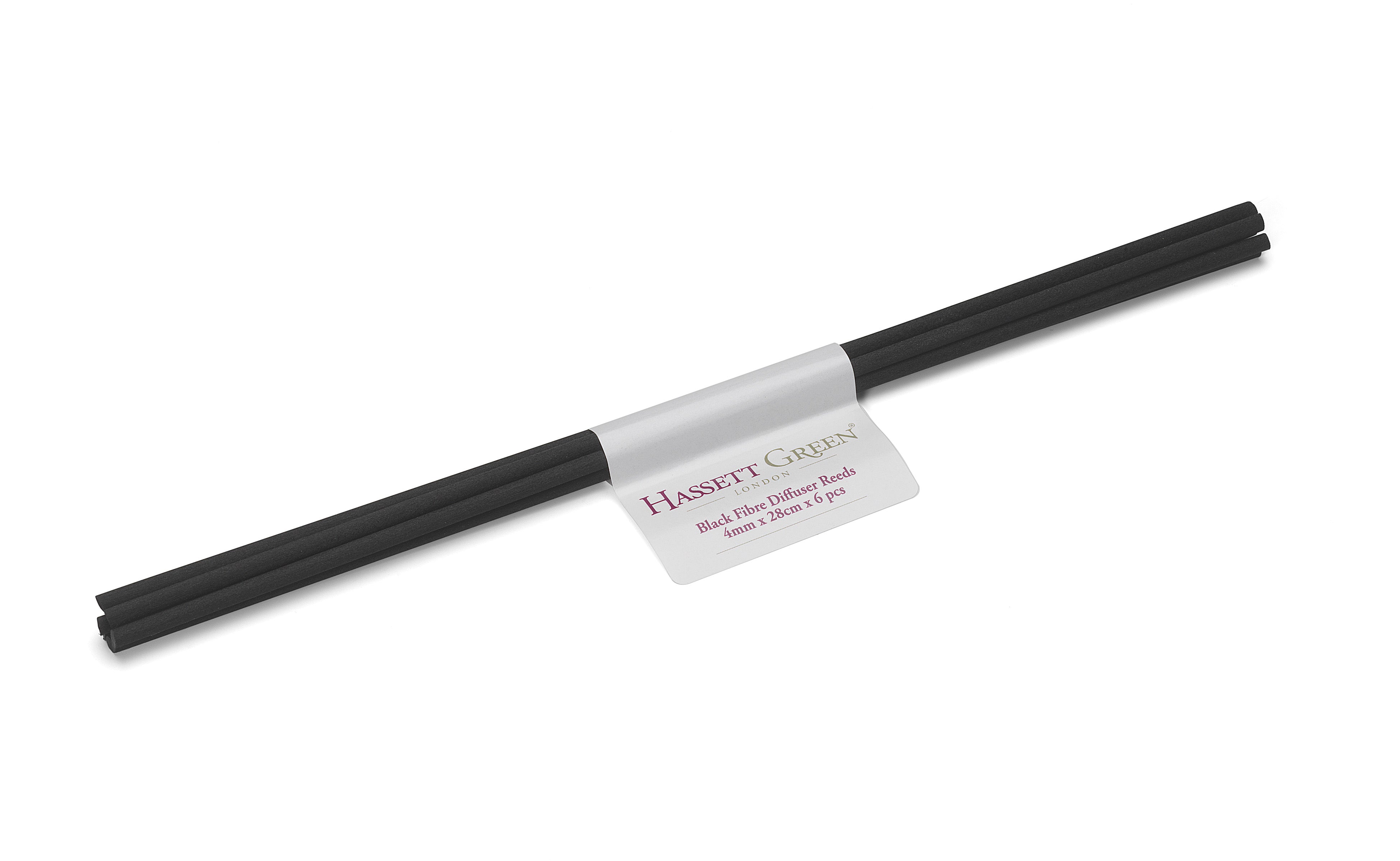 Black Fibre Diffuser Sticks 4mm x 28cm x 6