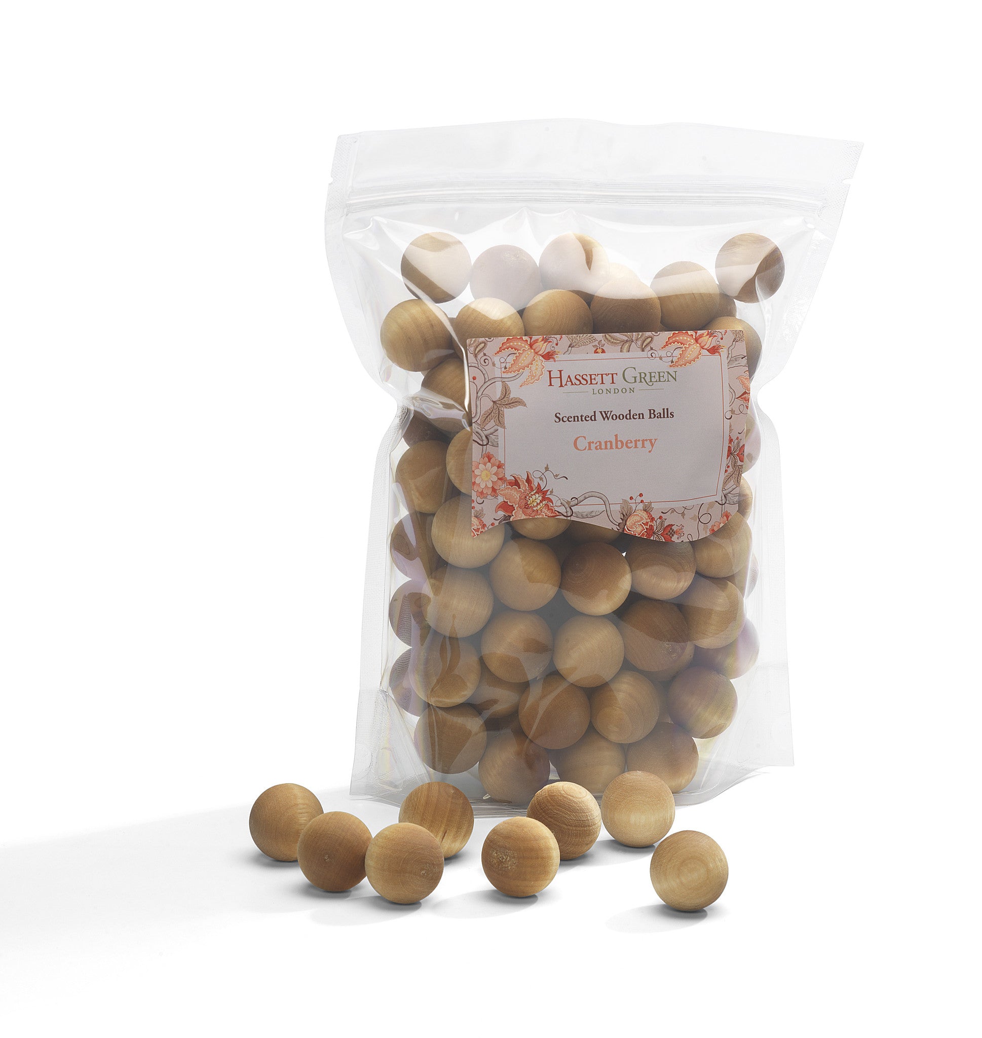 Cranberry - Scented Wooden Balls Pack of 100