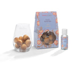 Iced Cranberry - Scented Wooden Balls With Oil & Vase