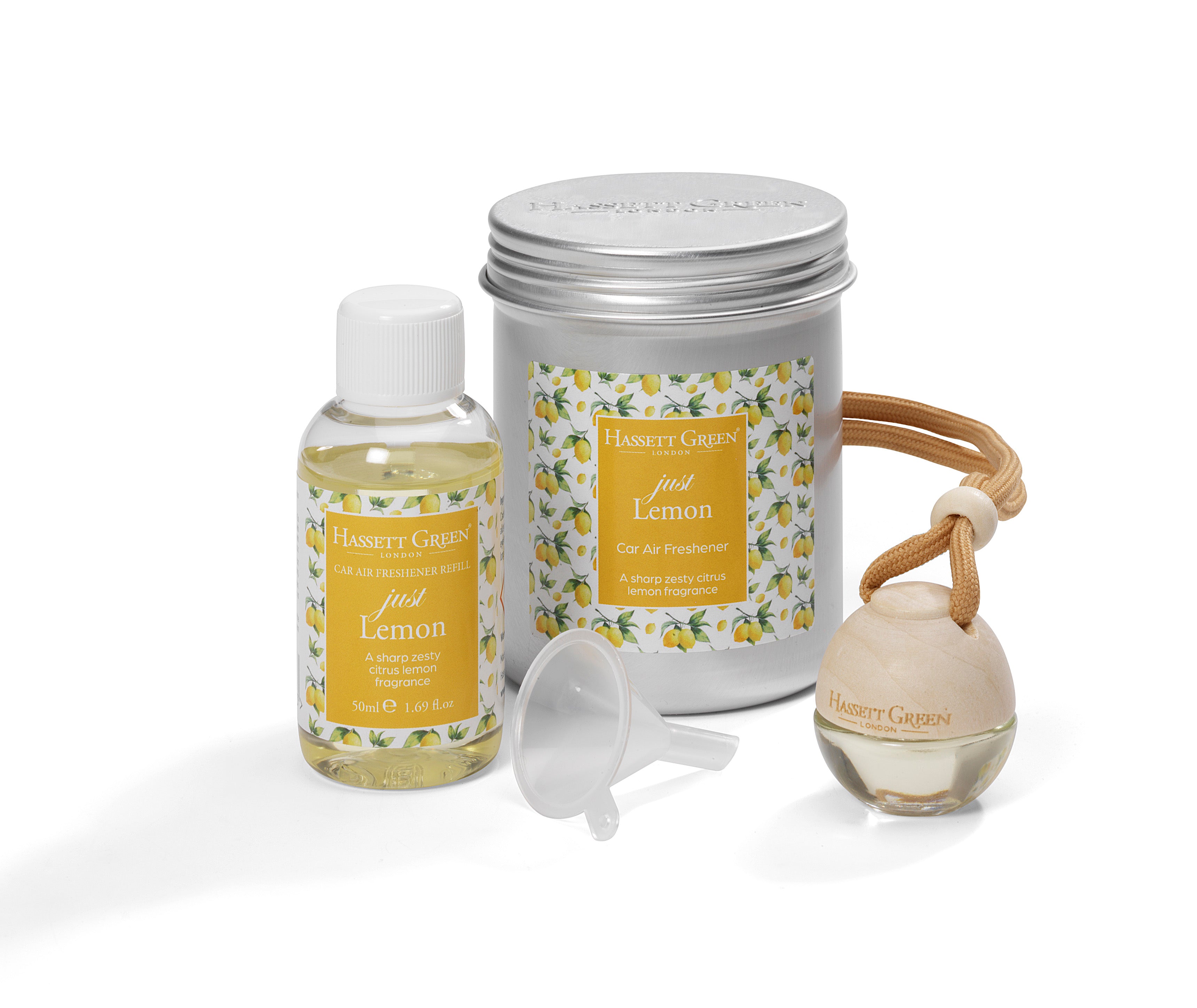 Just Lemon Car Freshener & Refill