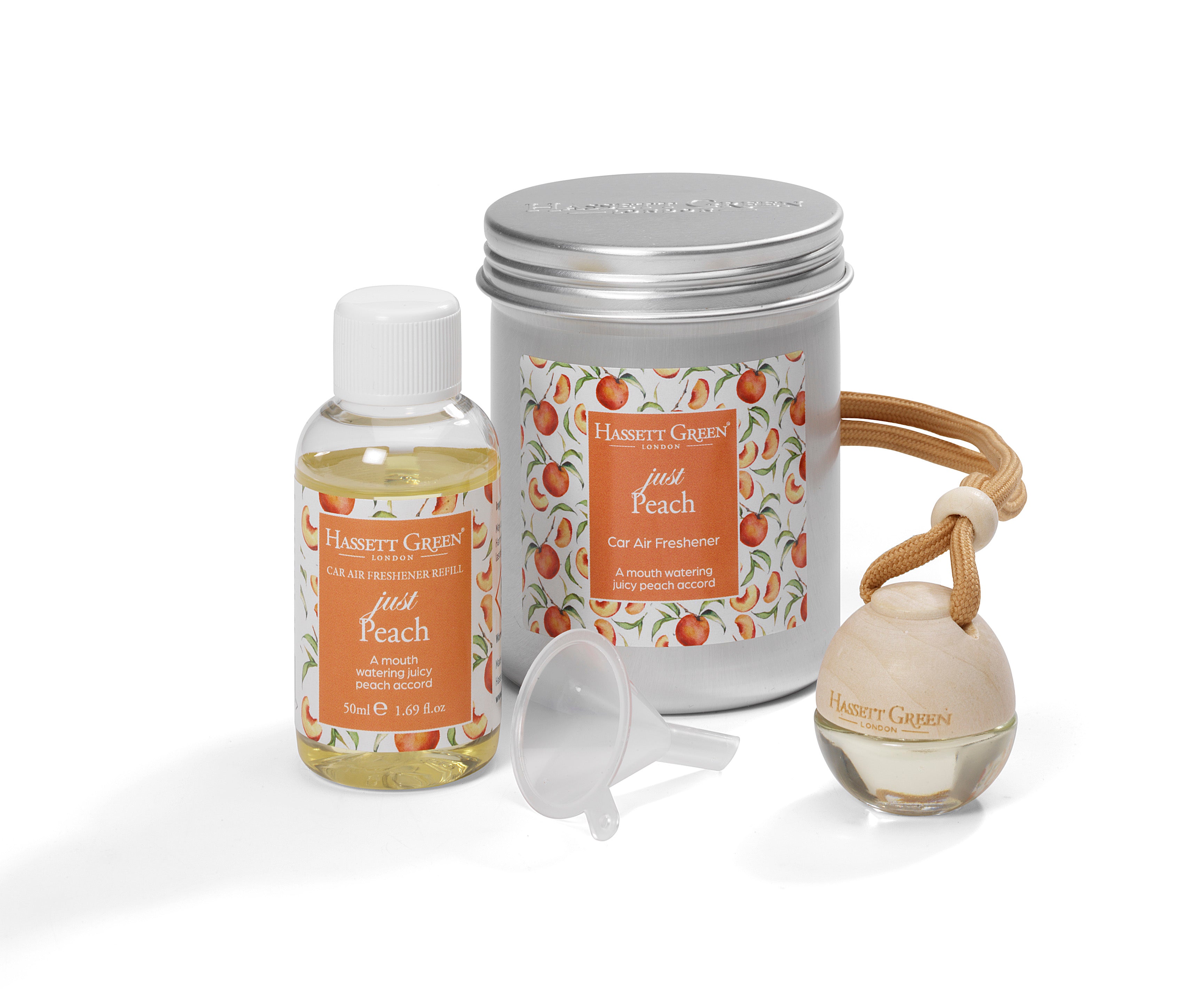 Just Peach Car Freshener & Refill