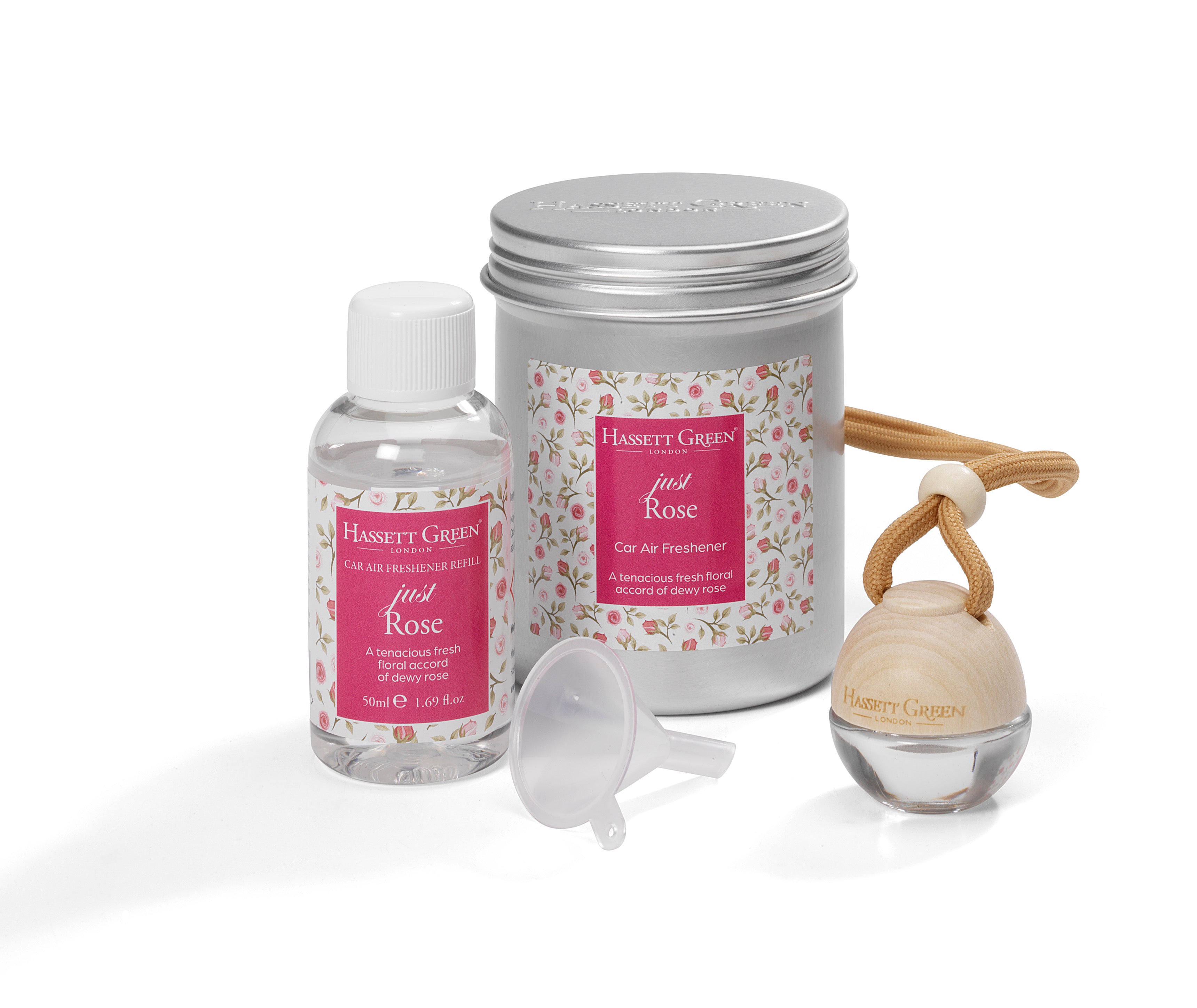 Just Rose Car Freshener & Refill