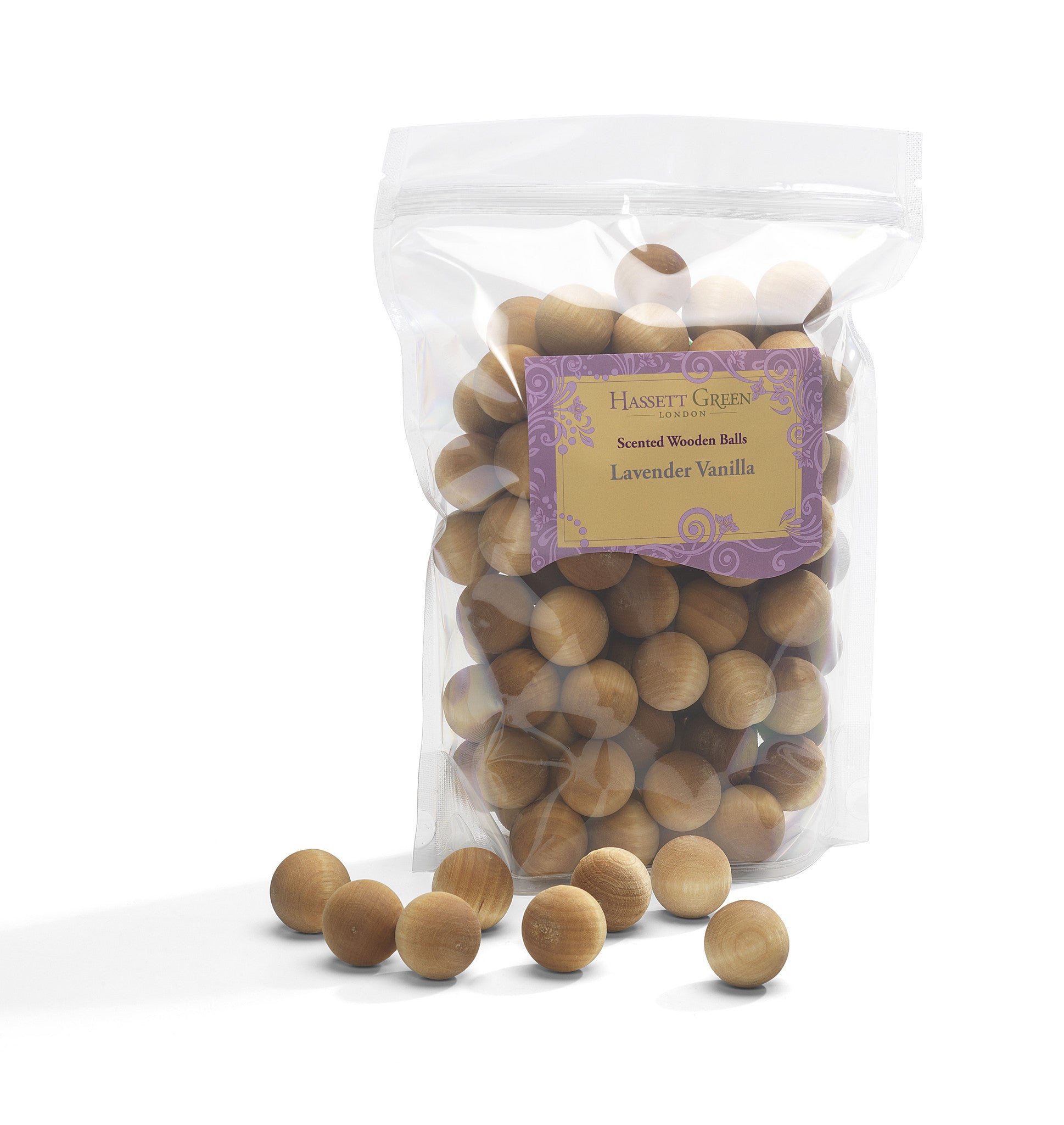 Lavender Vanilla - Scented Wooden Balls Pack of 100