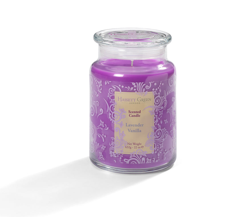 Lavender Vanilla - Scented Candle Jar 22oz