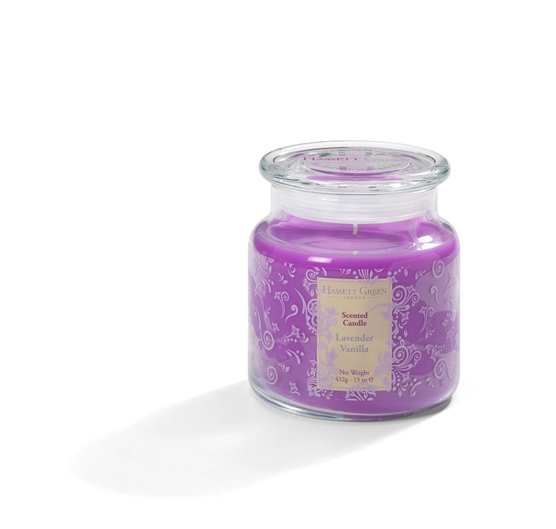 Lavender Vanilla - Scented Candle Jar 15oz