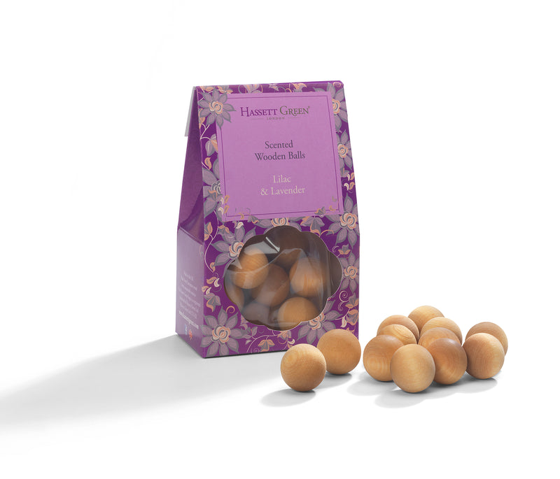 Lilac & Lavender - Scented Wooden Balls Pack of 12