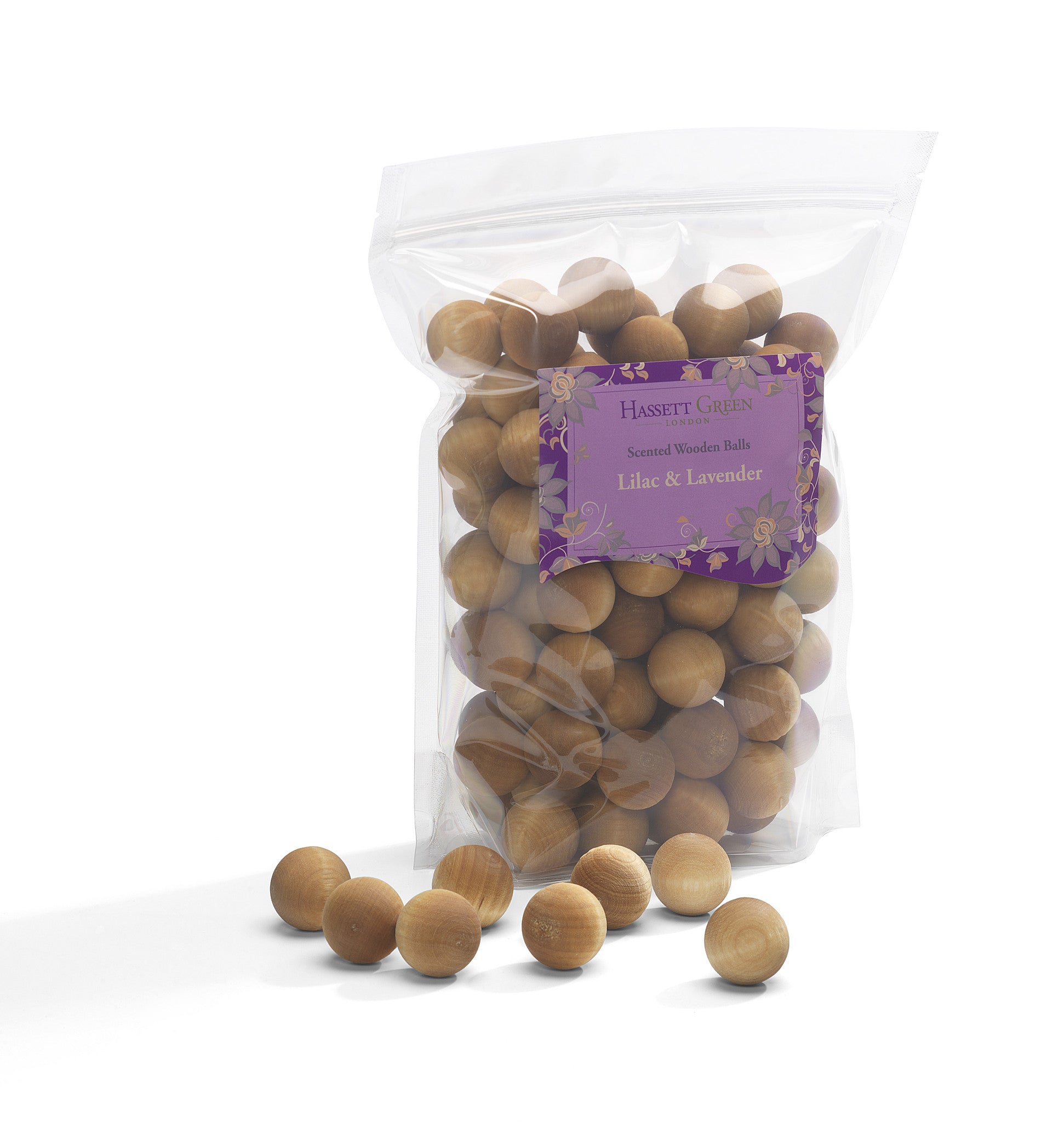 Lilac & Lavender - Scented Wooden Balls Pack of 100