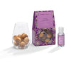 Lilac & Lavender - Scented Wooden Balls With Oil & Vase