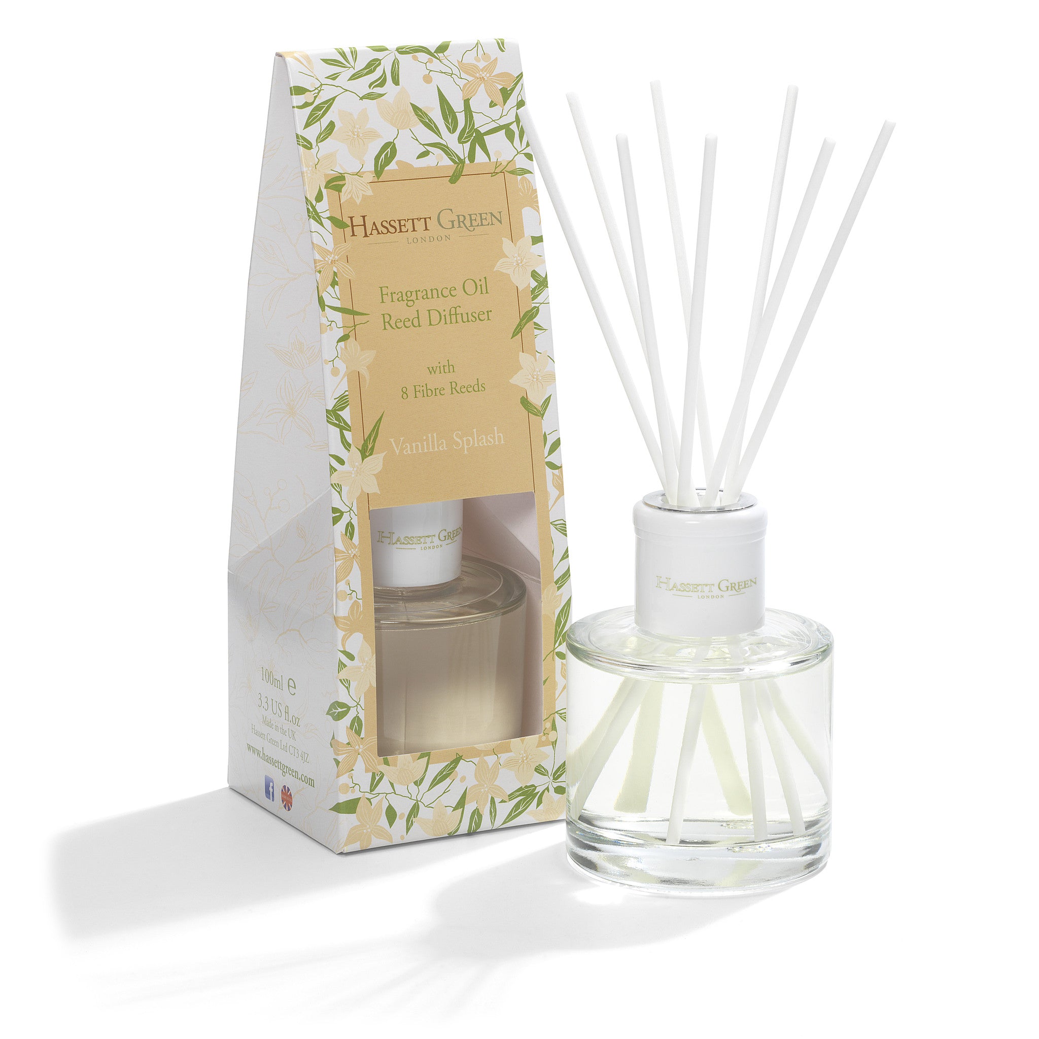 Vanilla Splash - Fragrance Oil Reed Diffuser 100ml – Hassett Green